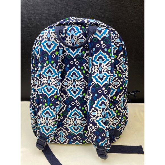 Vera Bradley Ink Blue Women\'s Floral Campus Backpack SKU 6098